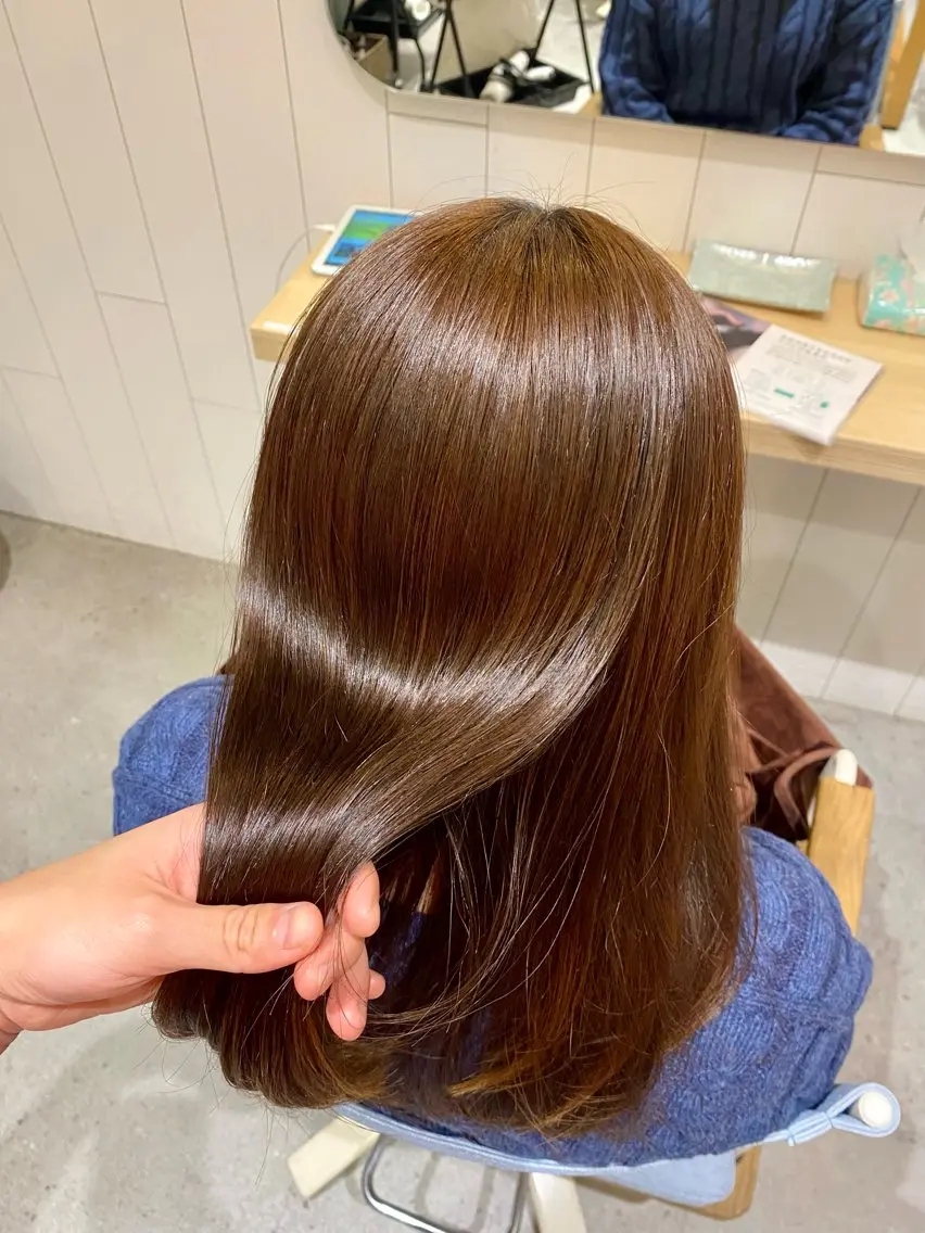 セミロング カラー メンズパーマ・ カット モリヤ🌺のヘアスタイル