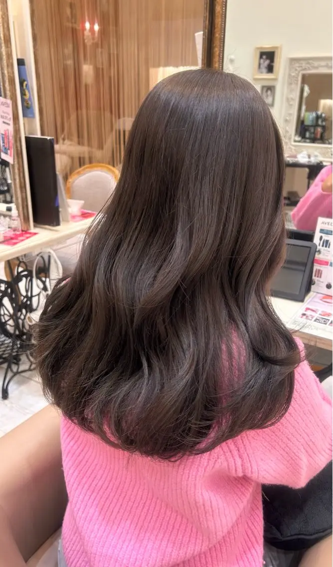 ロング カラー 内田 龍樹のヘアスタイル