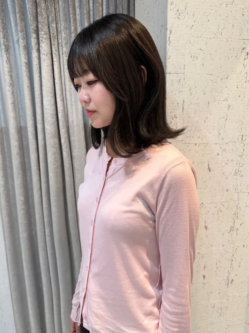 ミディアム カラー カット ヘアカラー トリートメント mai / linoah˚✧のヘアスタイル