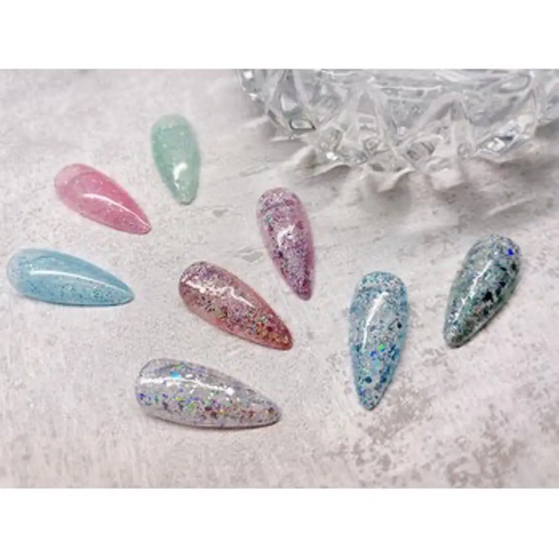 ネイル キラキラネイル ラメ(グリッター) マットネイル lucky nail 歌舞伎町のネイルデザイン
