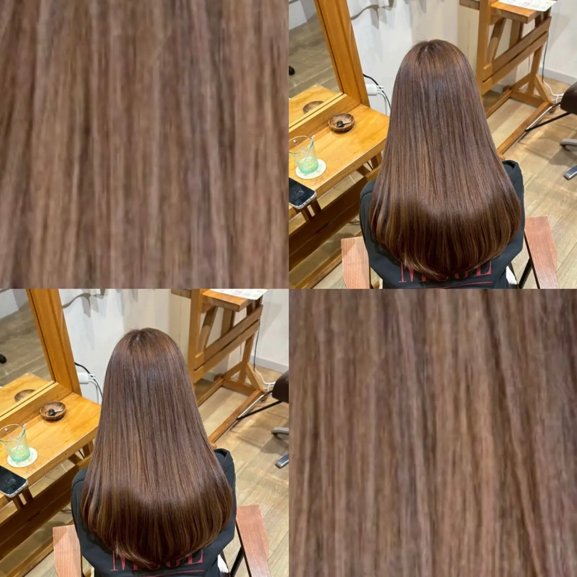 ロング カラー ブリーチ ヘアカラー トリートメント RINNO🌷透明感 カラー/髪質改善のヘアスタイル
