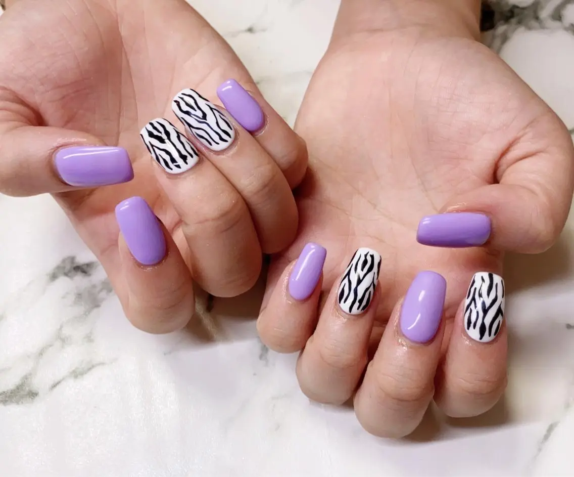 ロング カラー ネイル アートネイル 長さ出し Q Free nailsのネイルデザイン