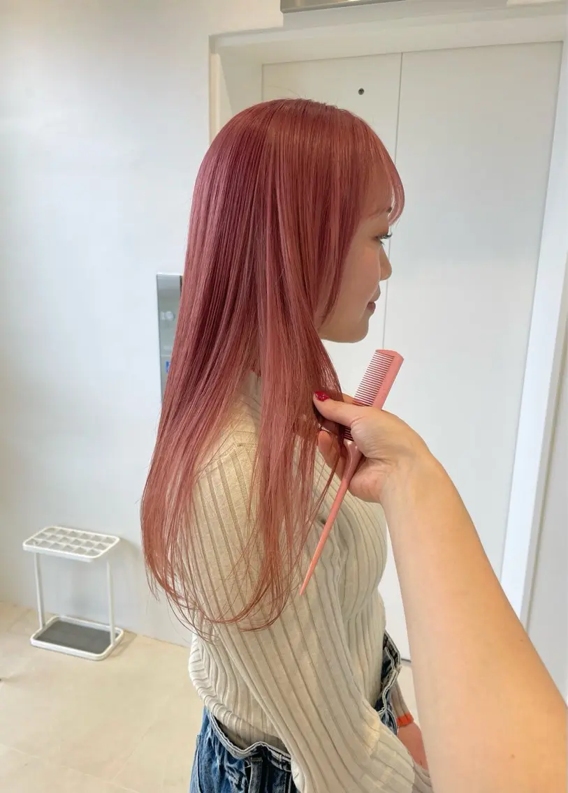 ロング minatsu 東京の技術を京都でのヘアスタイル
