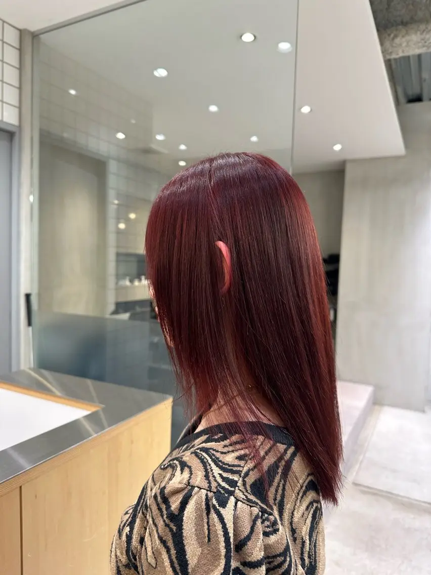 セミロング ヘアカラー 🍇透明感カラー/ カットひかる🍒のヘアスタイル