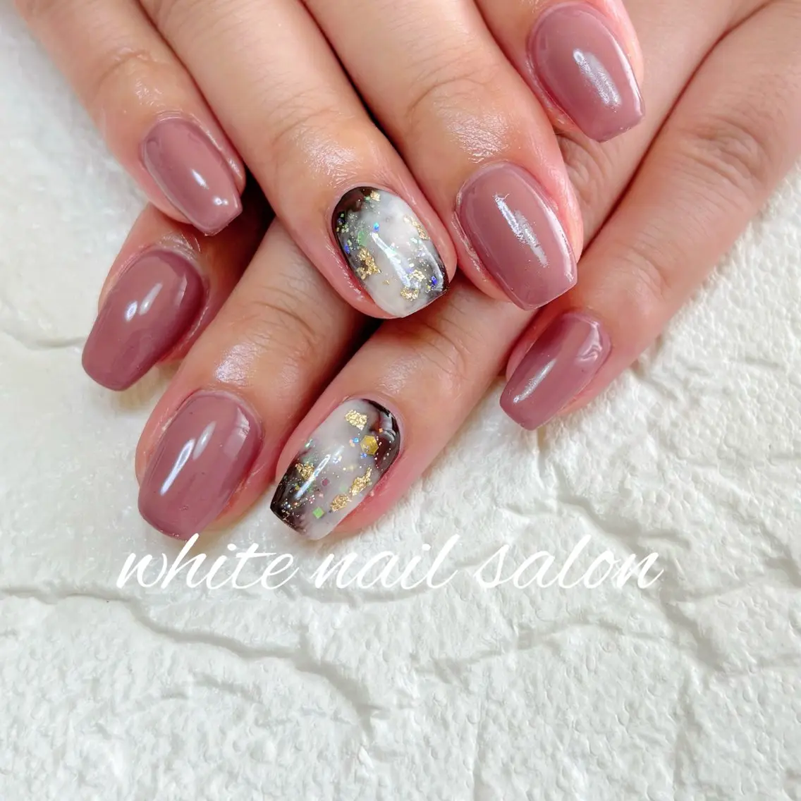 ネイル フットネイル 持ち込み ハンドネイル white nail salonのネイルデザイン
