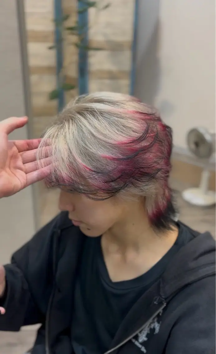 ショート カラー メンズ カット ヘアカラー トリートメント 清水 基生のヘアスタイル