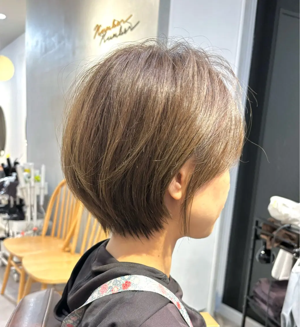 ショート ショートボブ ボブ ショートヘア カット ヘアカラー 野口 咲愛のヘアスタイル