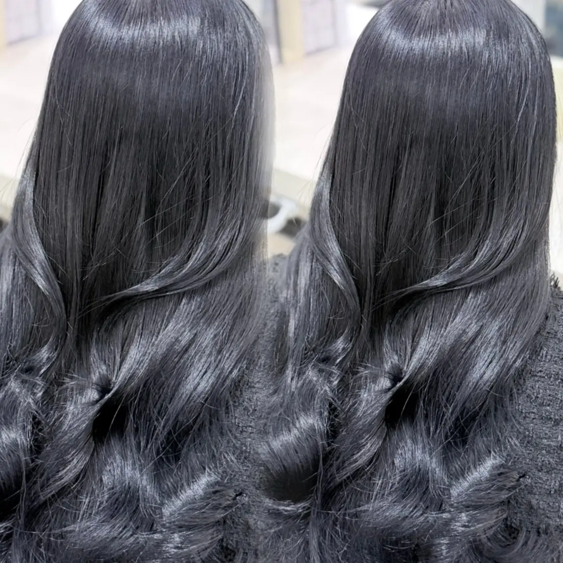 ロング カラー ヘアアレンジ ヘアカラー トリートメント 透明感暗髪カラー🦦 おとは🫧のヘアスタイル