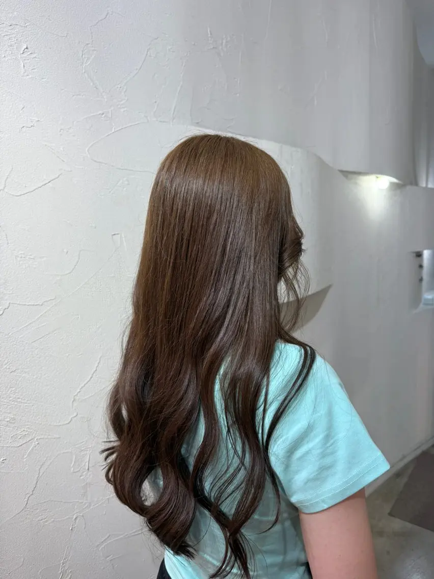 ロング カラー ヘアカラー Hikari／暖色／ ブラウンカラー🤍のヘアスタイル