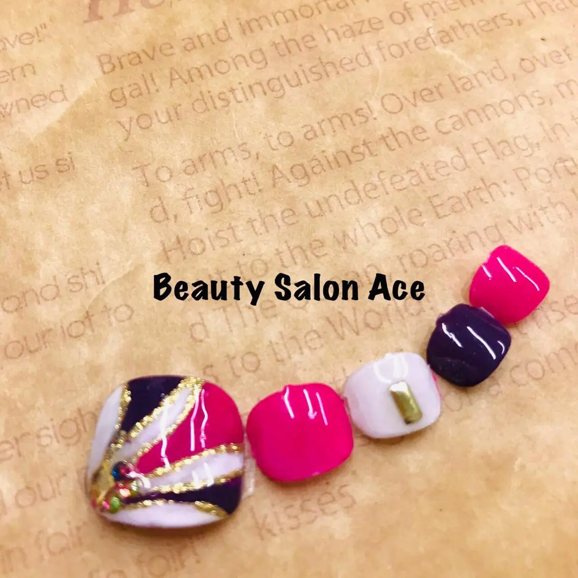 ネイル クリアネイル フットネイル 夏ネイル 池袋フィルイン Ace♡Nailのネイルデザイン