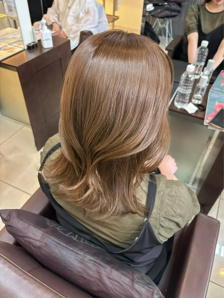 セミロング カット ヘアカラー トリートメント カラー/まつエク/艶 髪/ 羽エク/メンズのマツエク・マツパデザイン