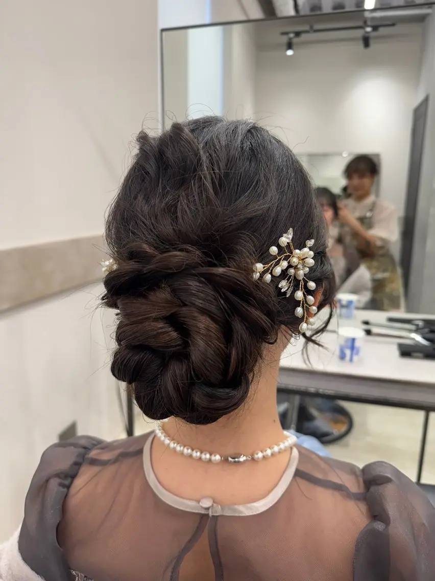 ヘアアレンジ 透明感カラー✨艶髪 制作🌱山根あゆみのヘアスタイル