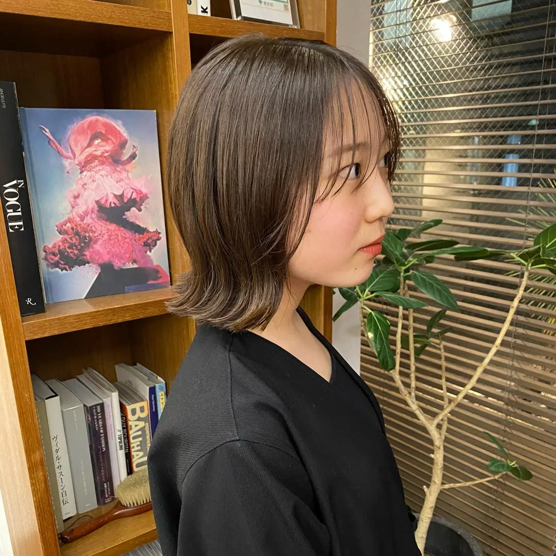 ショート カラー 似合わせレイヤー/ ケアパーマ/高倉のヘアスタイル