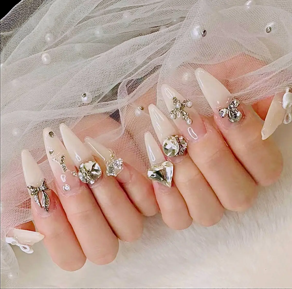 ⭐️【チップスカルプ長さ出し】ロングLL（6000種類のパーツ無制限つけ放題¥17.980の写真