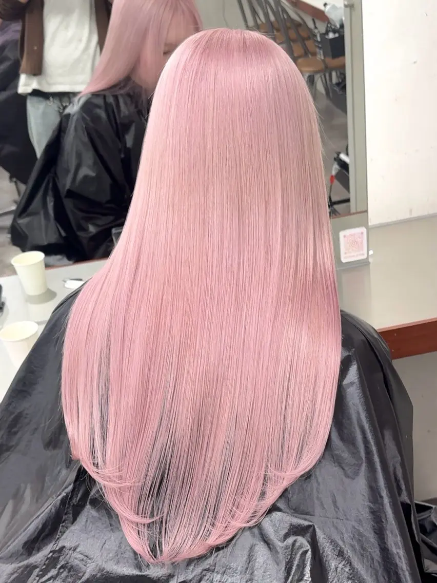 ロング カラー ベージュカラー ブリーチ ケアブリーチ 透明感カラー デザインカラー カット ヘアカラー トリートメント 似合わせカット/ ハイトーン/aoiのヘアスタイル