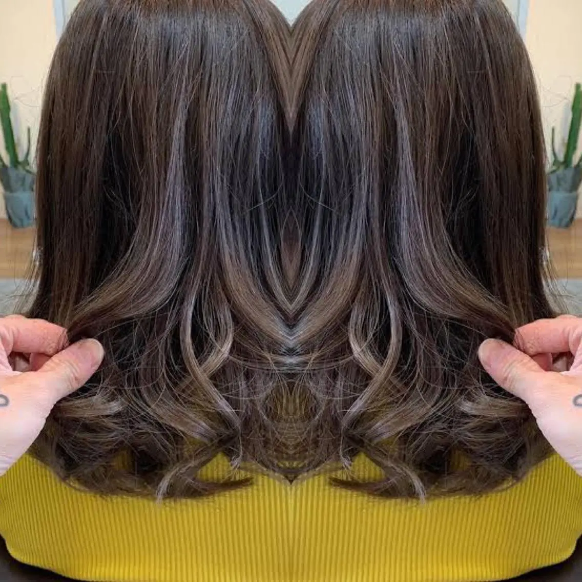 ロング カラー カット ヘアカラー トリートメント 不動令 認定カラーリストのヘアスタイル