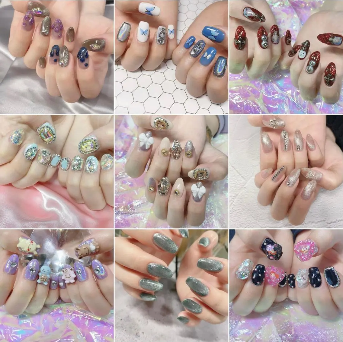 ネイル 渋谷／チップ長さ出し 👑アプレgel-xのネイルデザイン