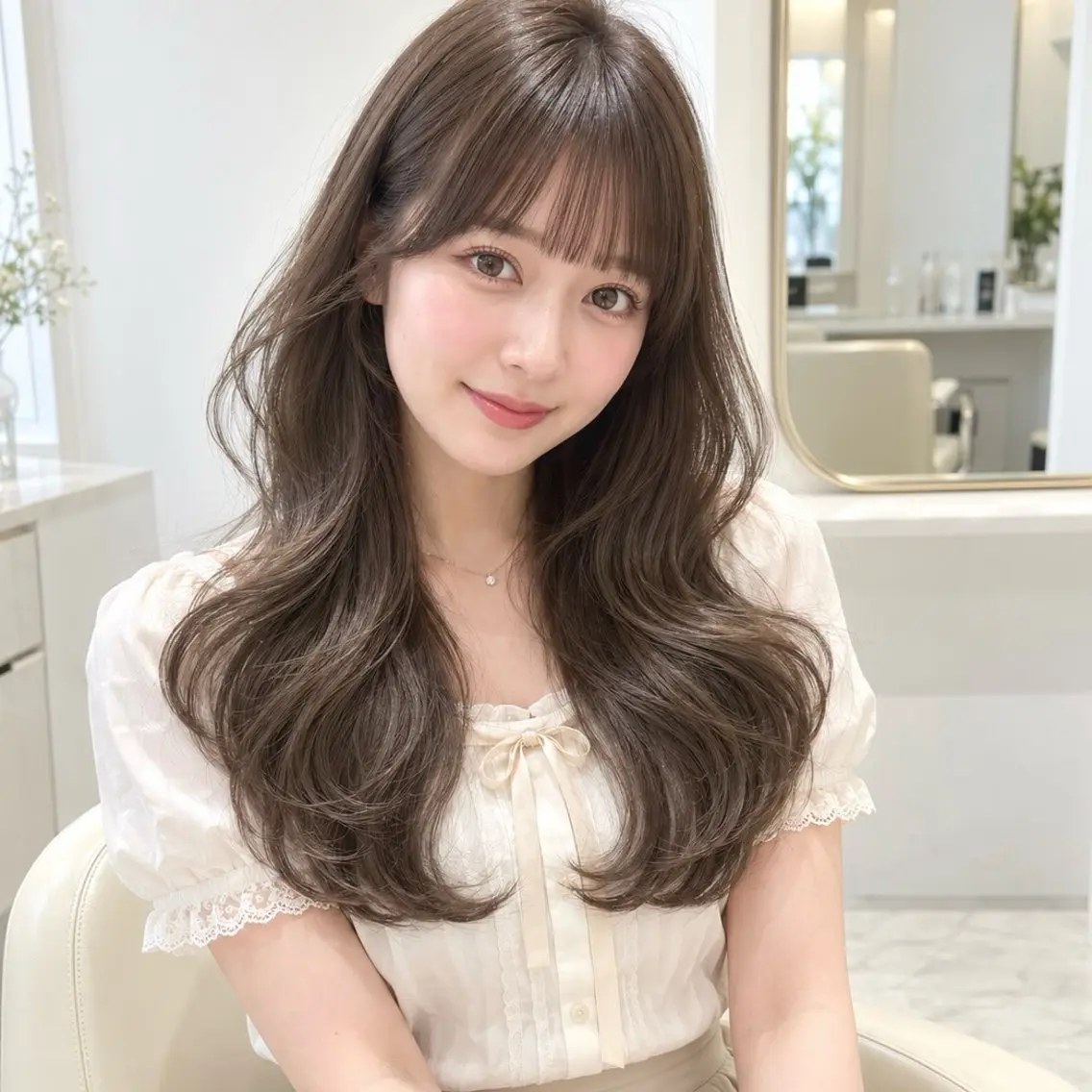 🩵minimo限定🩵カット➕ブリーチなしダブルカラー￥8800の写真