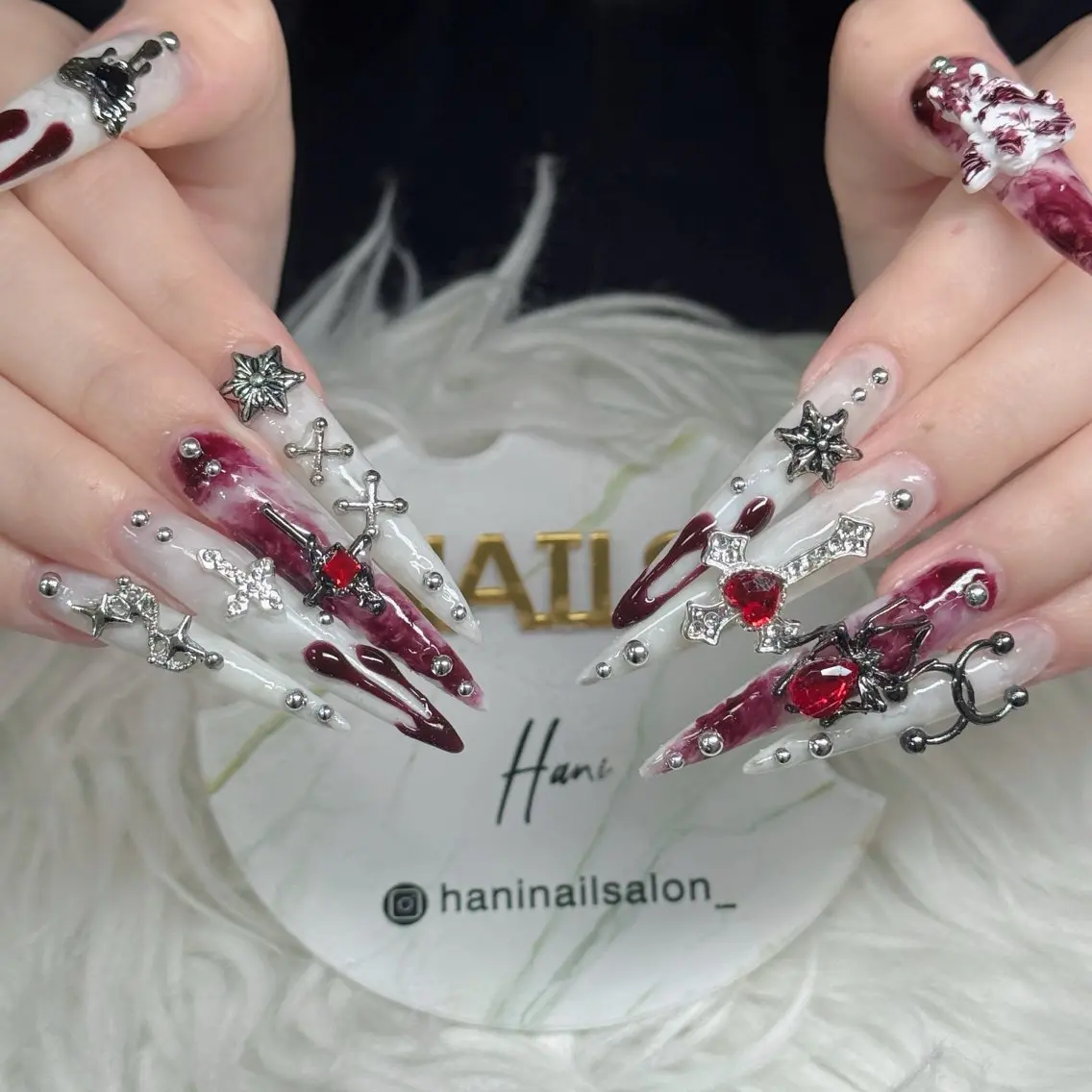 ネイル フットネイル フレンチネイル グラデーション 韓国ネイル ロングネイル ハンドネイル Hani Nail Salonのネイルデザイン