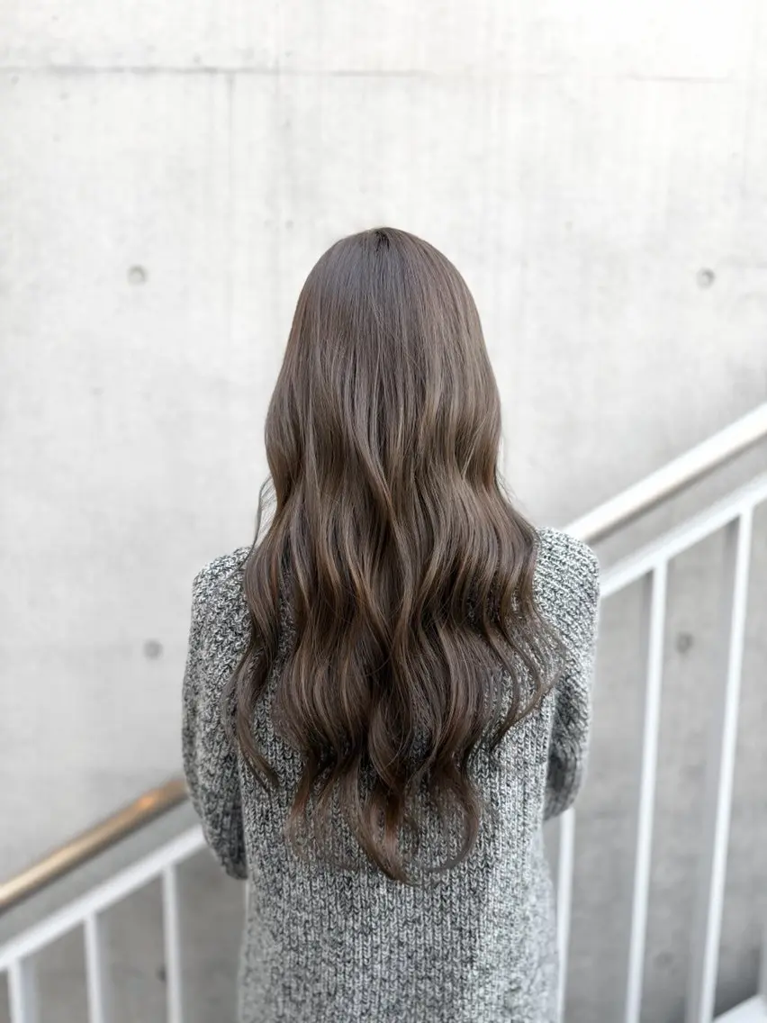 セミロング カラー 透明感カラー 韓国風ヘア カット ヘアカラー トリートメント Watai 艶髪 當間 大知のヘアスタイル
