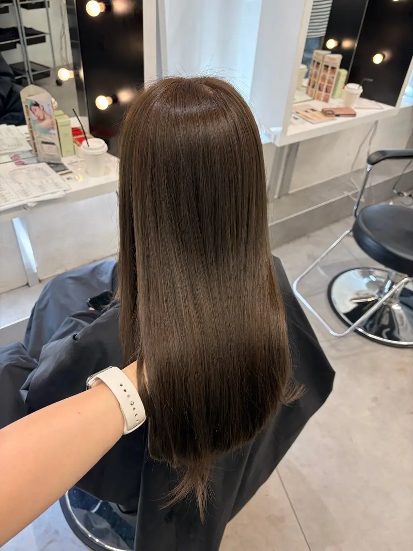 ロング カラー ヘアカラー トリートメント まいか/ カラーモデル様大募集のヘアスタイル