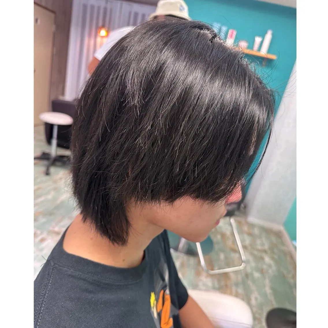 ミディアム メンズ 三原 友美のヘアスタイル