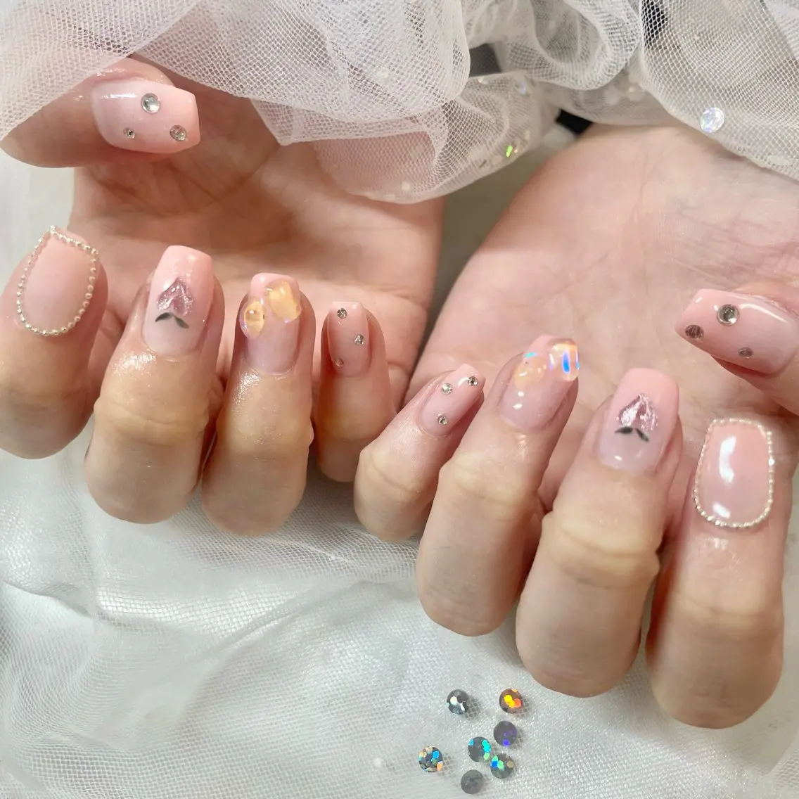 ネイル ぷっくりネイル ハンドネイル 🎀AYAKO 🎀中韓ネイルのネイルデザイン