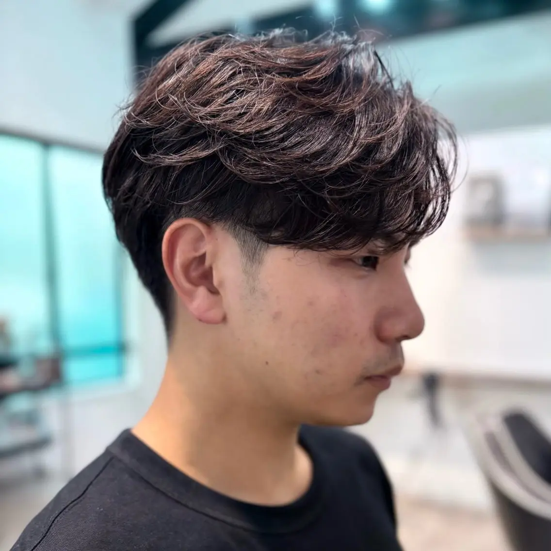 ショート パーマ 大人メンズスタイル 小林秀徳のヘアスタイル