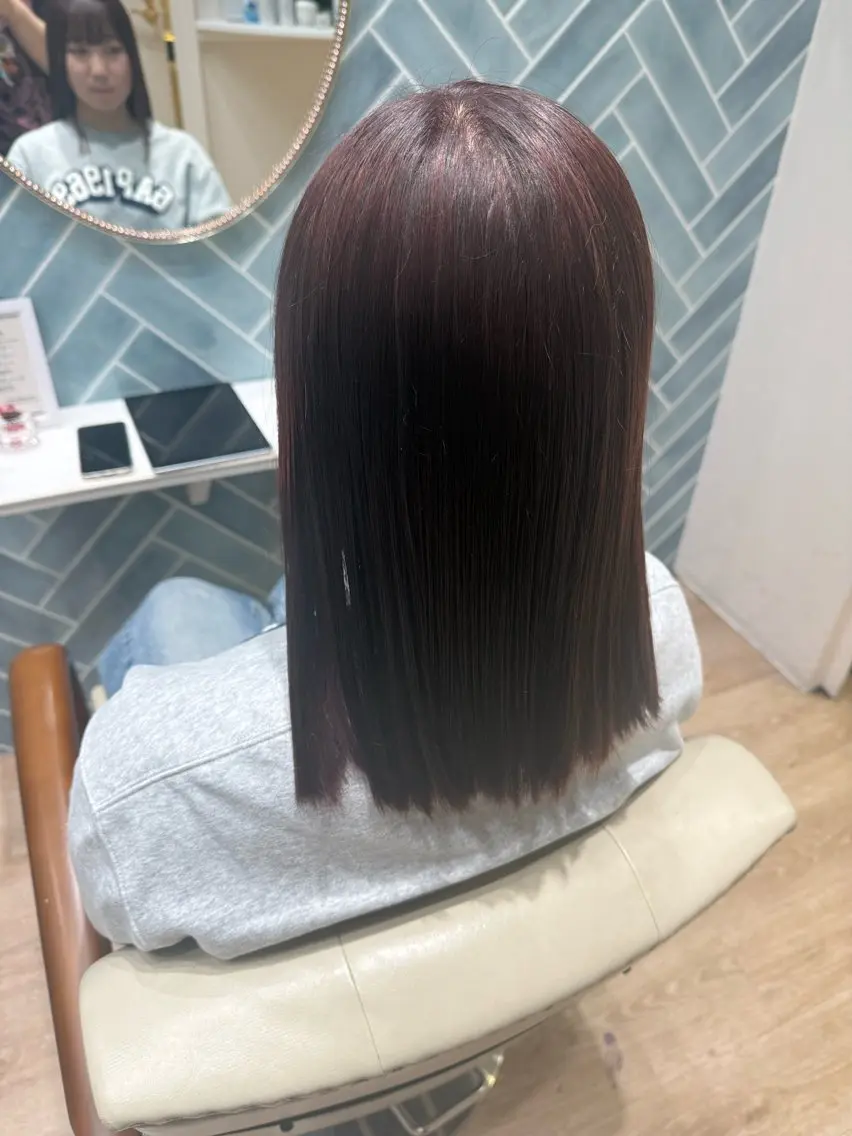 ミディアム カラー ヘアカラー トリートメント ✨武蔵小杉💎カラー 💋YUMENO🩷のヘアスタイル