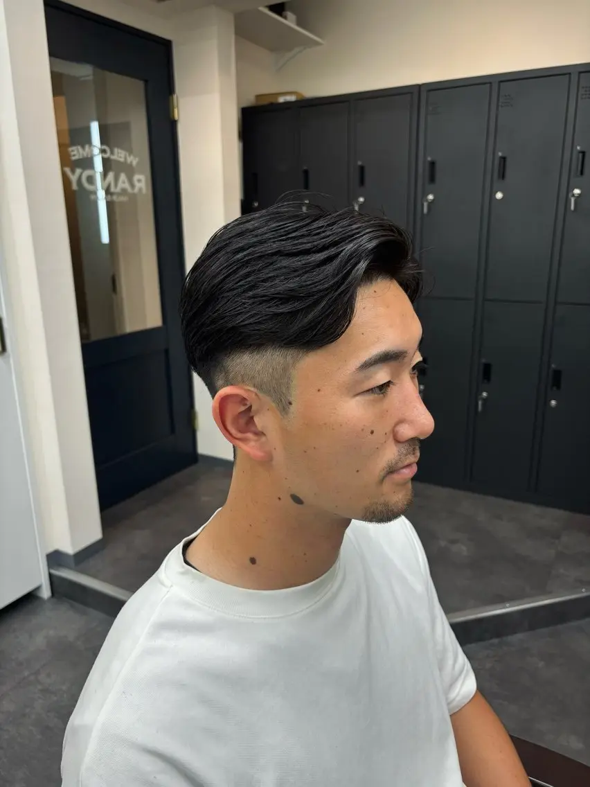 パーマ メンズ カット パーマ スパイキーパーマ 柏NO1 藤本葉のヘアスタイル