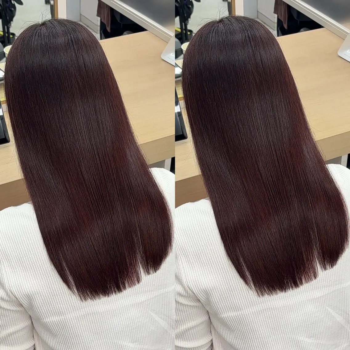 ロング 縮毛矯正 トリートメント 今話題の艶髪矯正 美艶カラー/FUKAのヘアスタイル