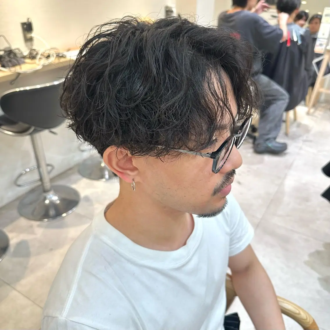 ショート パーマ メンズ メンズパーマ カット パーマ トリートメント 【パーマの達人】 💎メンズ特化🔥徹のヘアスタイル
