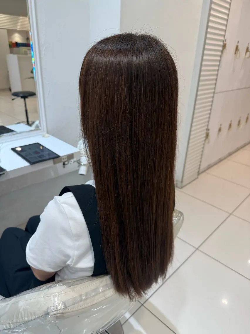 パーマ 縮毛矯正 村瀬 友香のヘアスタイル