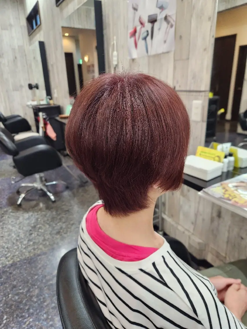 ショート カラー カット ヘアカラー 岩瀬 未来のヘアスタイル
