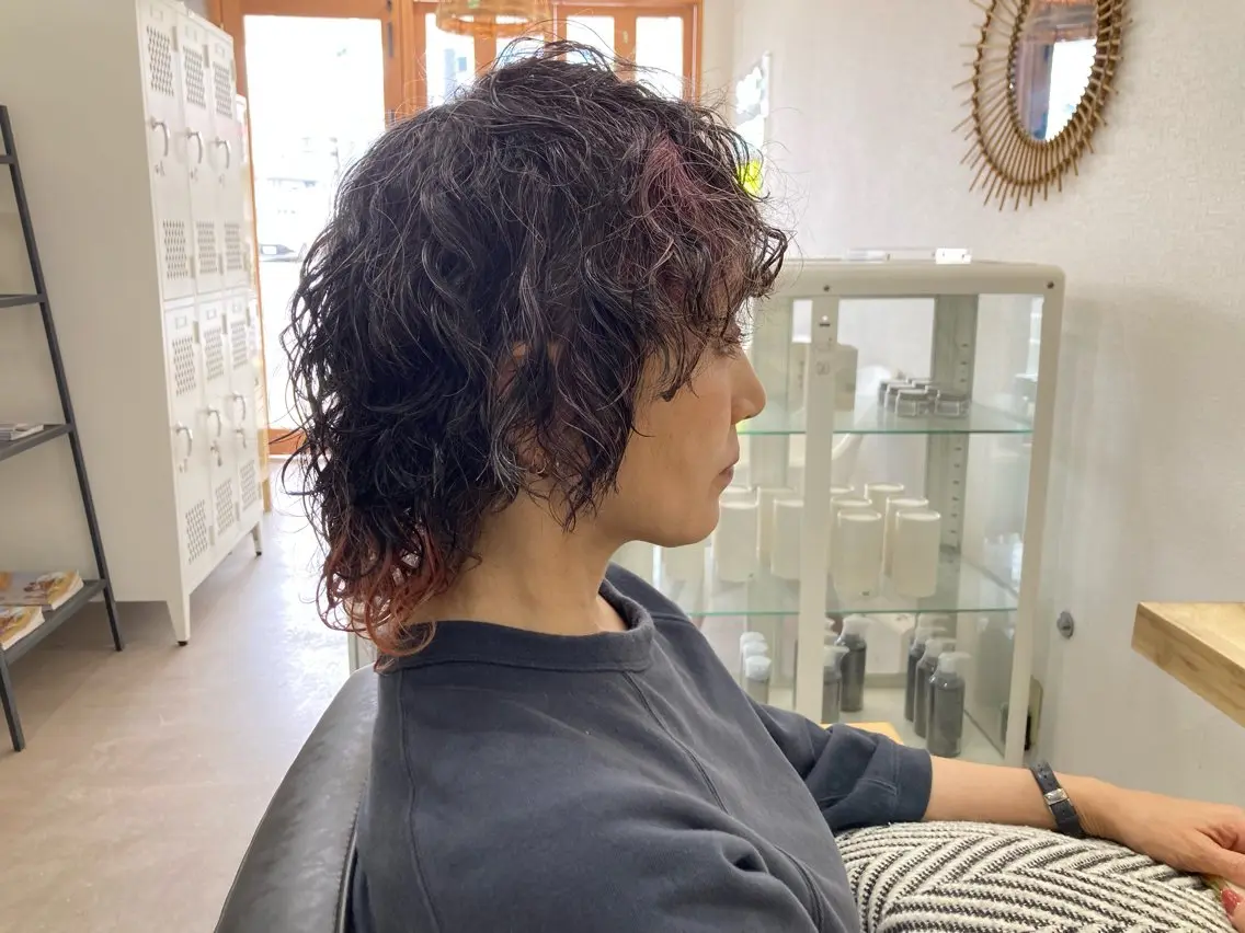 カット & デジタルパーマの写真