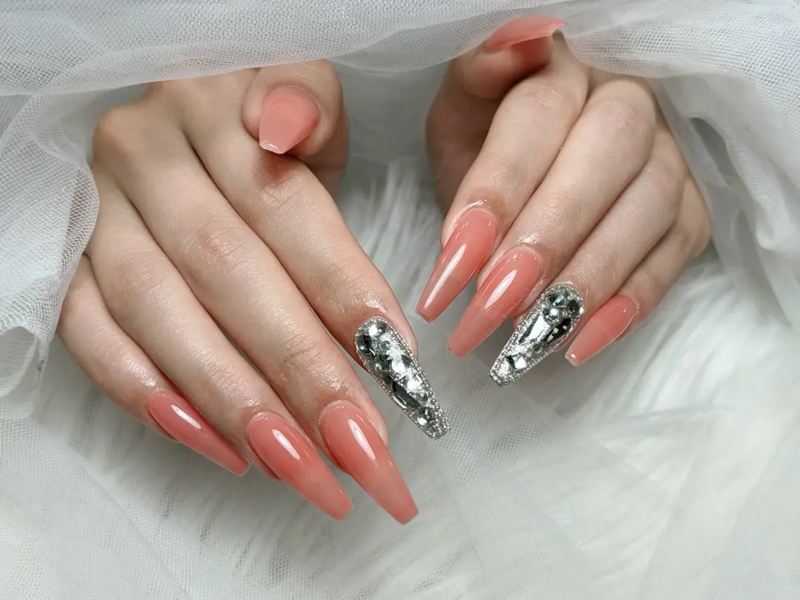 ネイル アートネイル 長さ出し ジェルネイル 韓国ネイル マグネットネイル ハンドネイル Cloudy Chan Nailのネイルデザイン