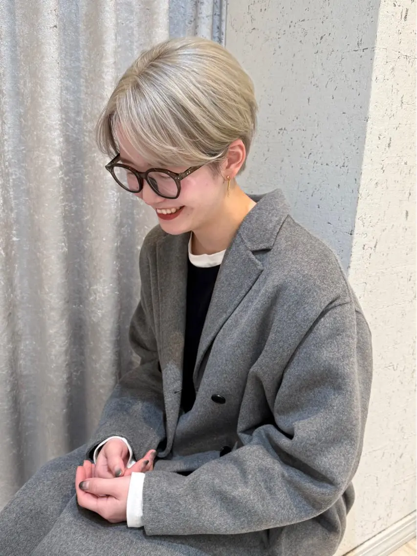 ショート カラー カット ヘアカラー トリートメント mai / linoah˚✧のヘアスタイル