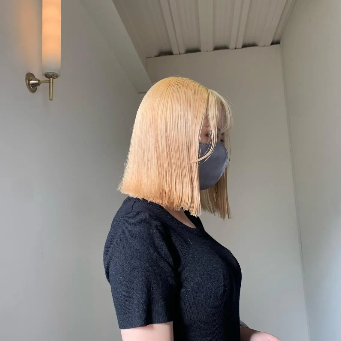 ミディアム カラー ヘアアレンジ カット ヘアカラー 本間 結衣のヘアスタイル