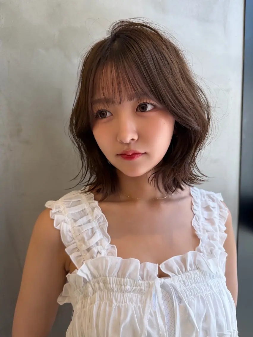 ミディアム カラー カット ヘアカラー トリートメント 🍀小川大輔🍀 ボブ/ブリーチ🥇のヘアスタイル