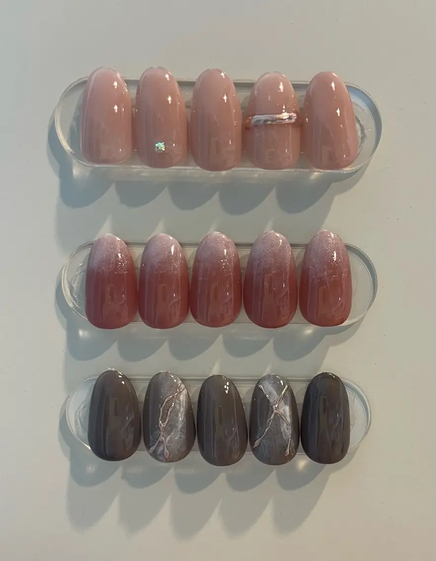 ネイル ハンドネイル nail salon 紬のネイルデザイン