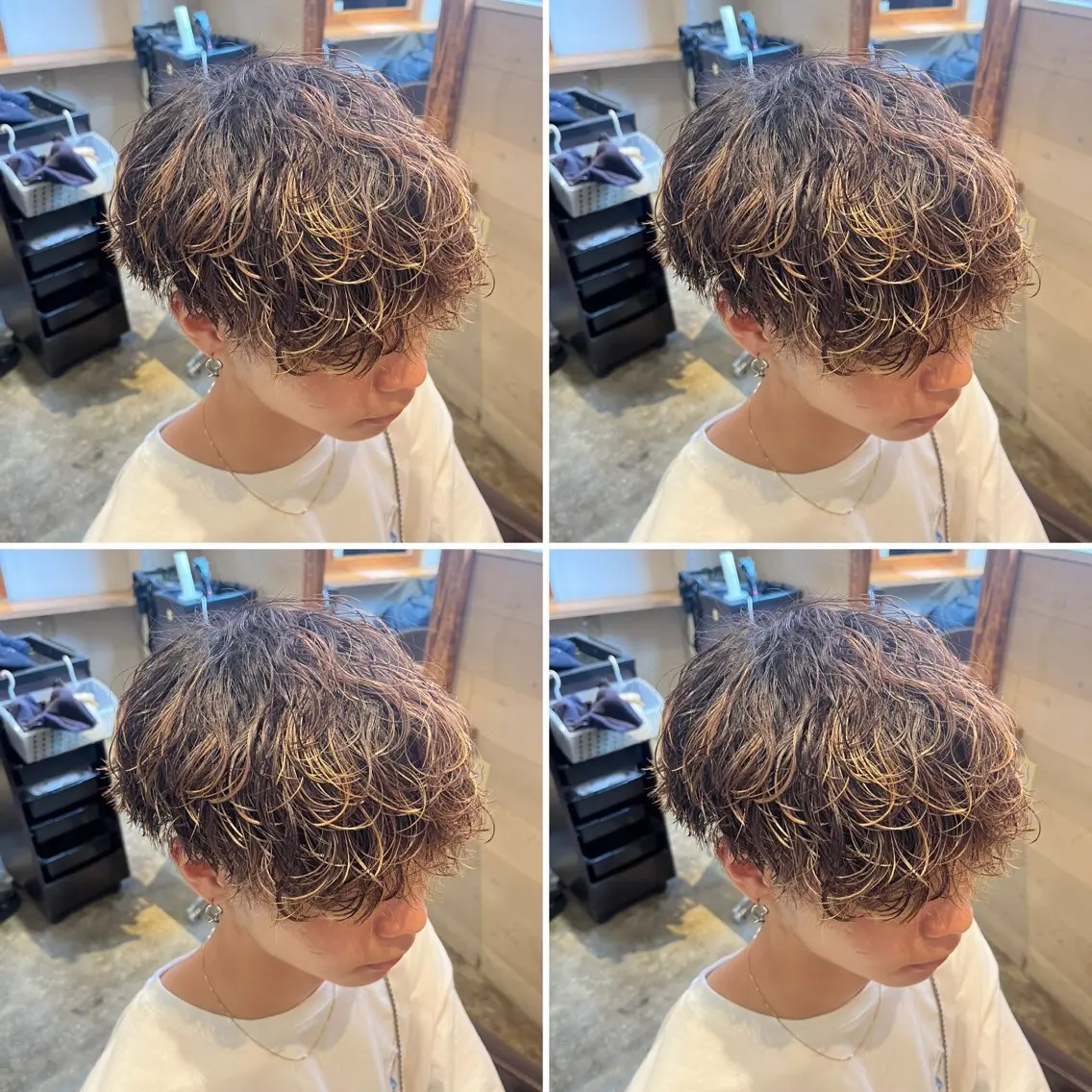 パーマ メンズ カット パーマ トリートメント ヘアセット メンズパーマ特化 店長望月謙二郎のヘアスタイル