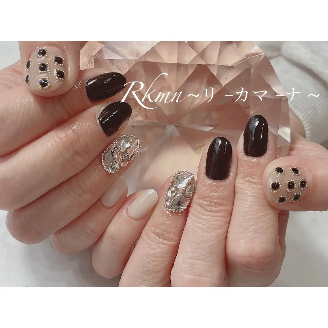 ネイル アートネイル 春ネイル ハンドネイル フットネイル ハンドケア Rkmn ~リ-カマ-ナ~のネイルデザイン