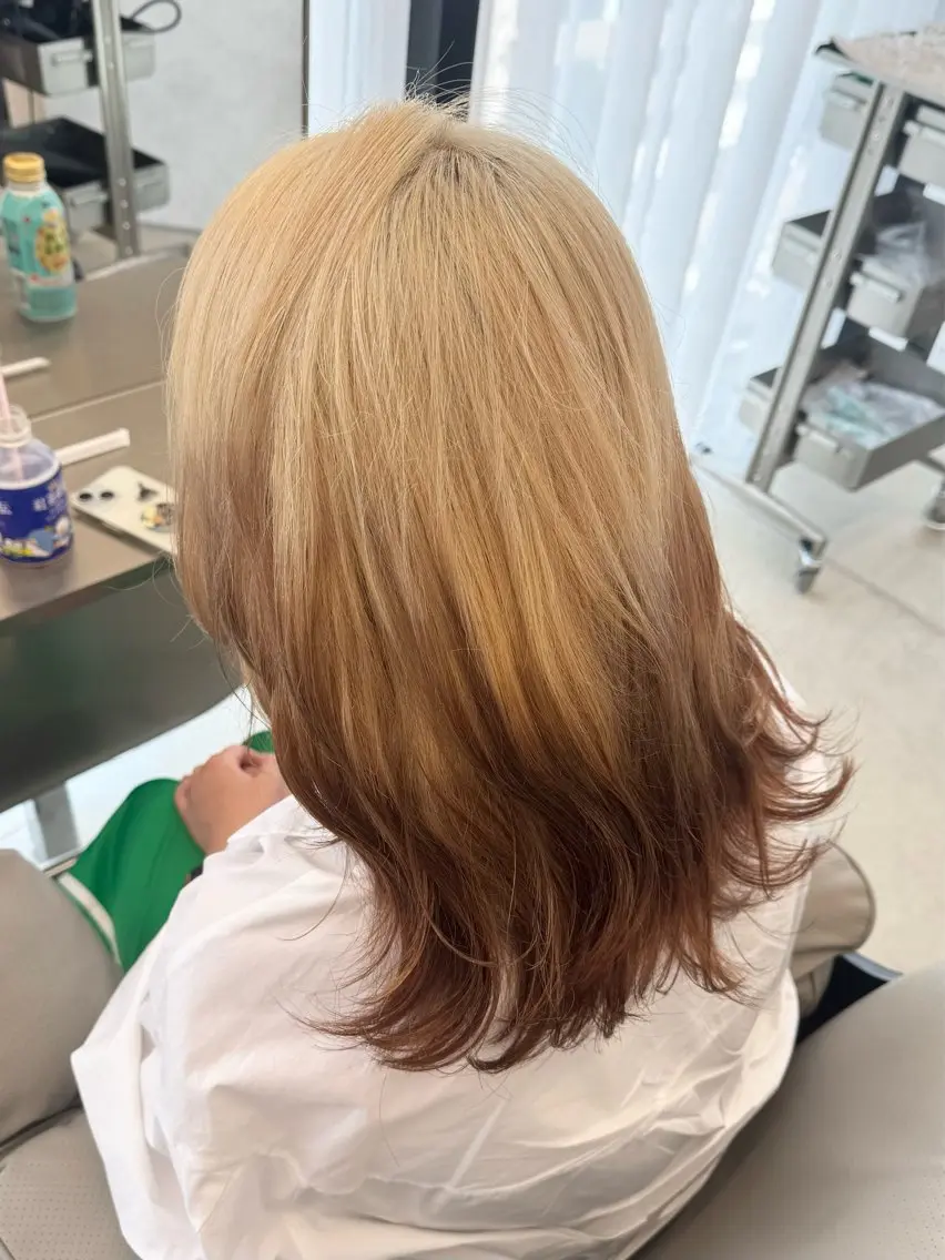 ミディアム カラー ヘアカラー Nene /Roverのヘアスタイル