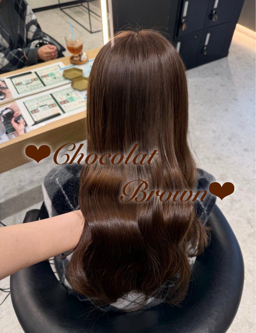 ロング カラー ブラウンカラー ショコラブラウン 透明感カラー ヘアカラー トリートメント 暖色⌇﻿ブラウン⌇ 𝐀𝐤𝐚𝐫𝐢のヘアスタイル