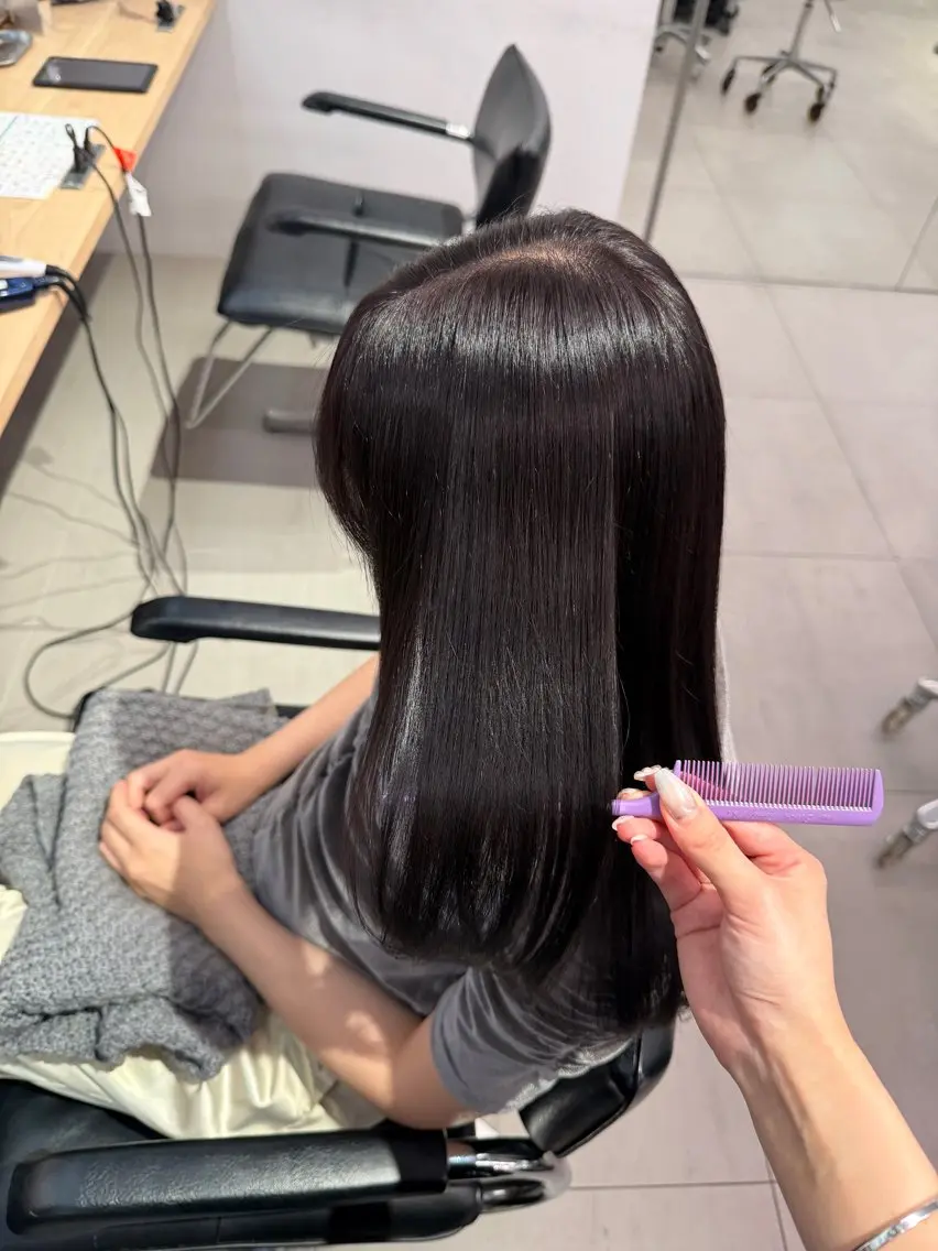 ロング カラー カット ヘアカラー トリートメント naturalカラー / Rukaのヘアスタイル