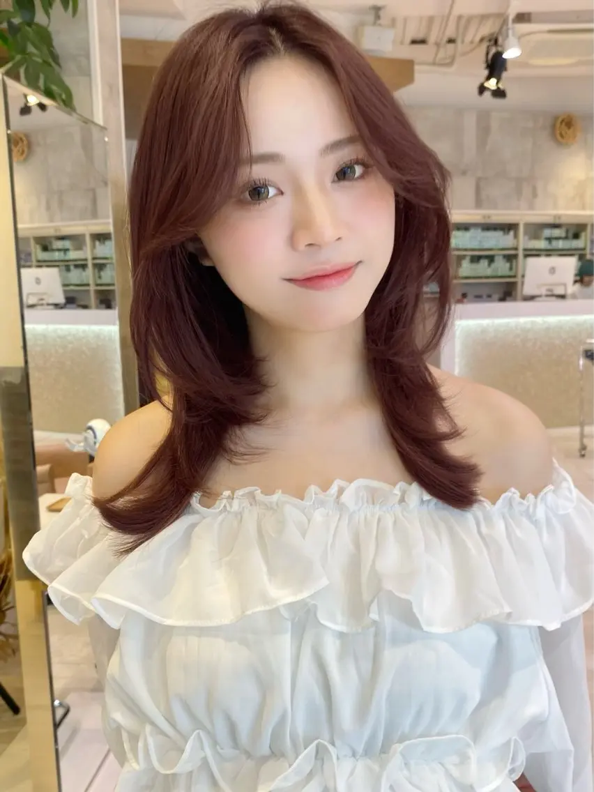 セミロング カラー カラーモデル募集/ 表参道/まなか🧸のヘアスタイル