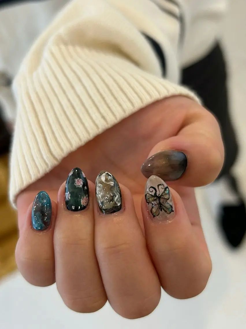 ネイル ハンドネイル mira☼ 𐦍 ☼ nailのネイルデザイン