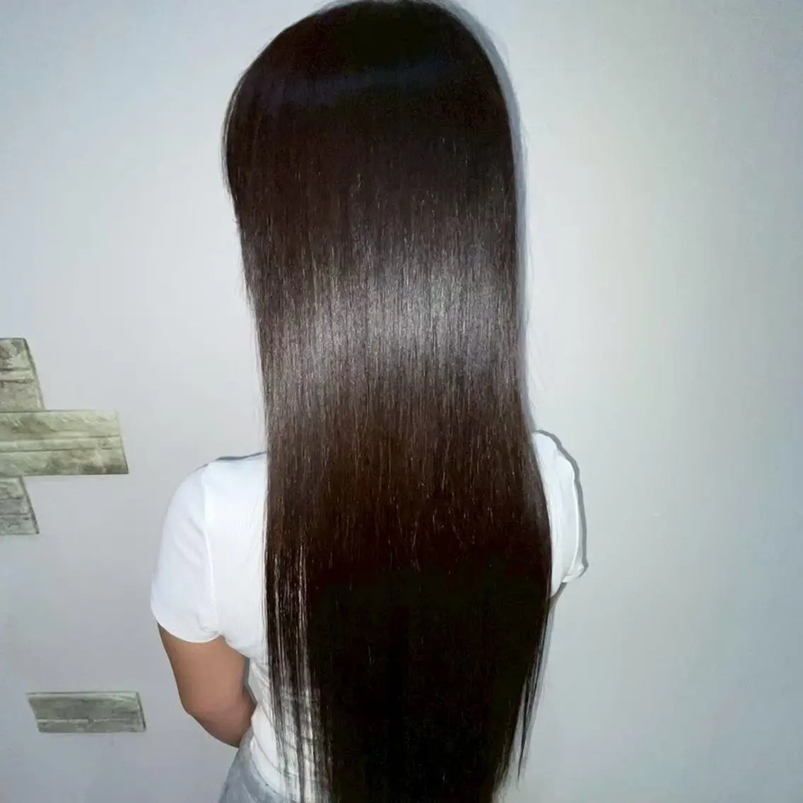 ロング 縮毛矯正/ワンカラー モデル募集🫧田村のヘアスタイル