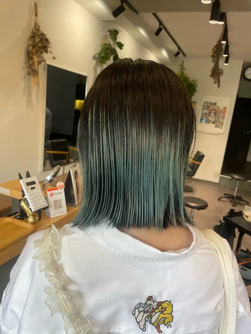ミディアム ボブ 【guild】眞島 縮毛矯正のヘアスタイル