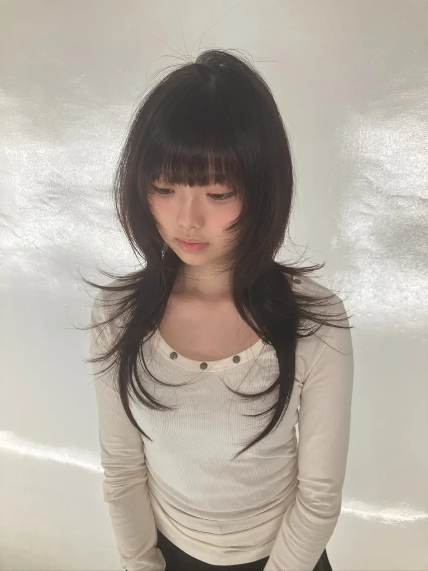ロング カット トリートメント Hanaka🪷 ニュアンス×レイヤーのヘアスタイル